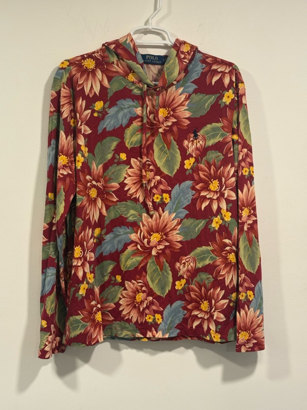 Polo Ralph Lauren Burgundy Floral hoody